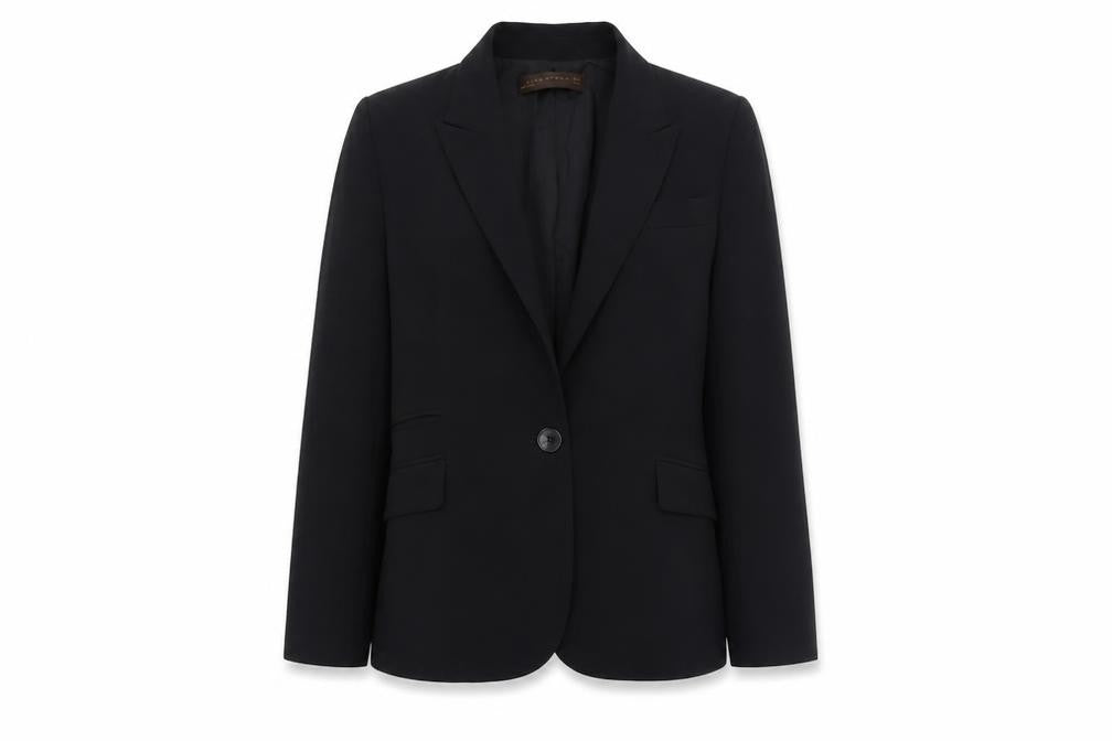 Zara Woman Black Slim Fit Single-Breasted Blazer Size 10