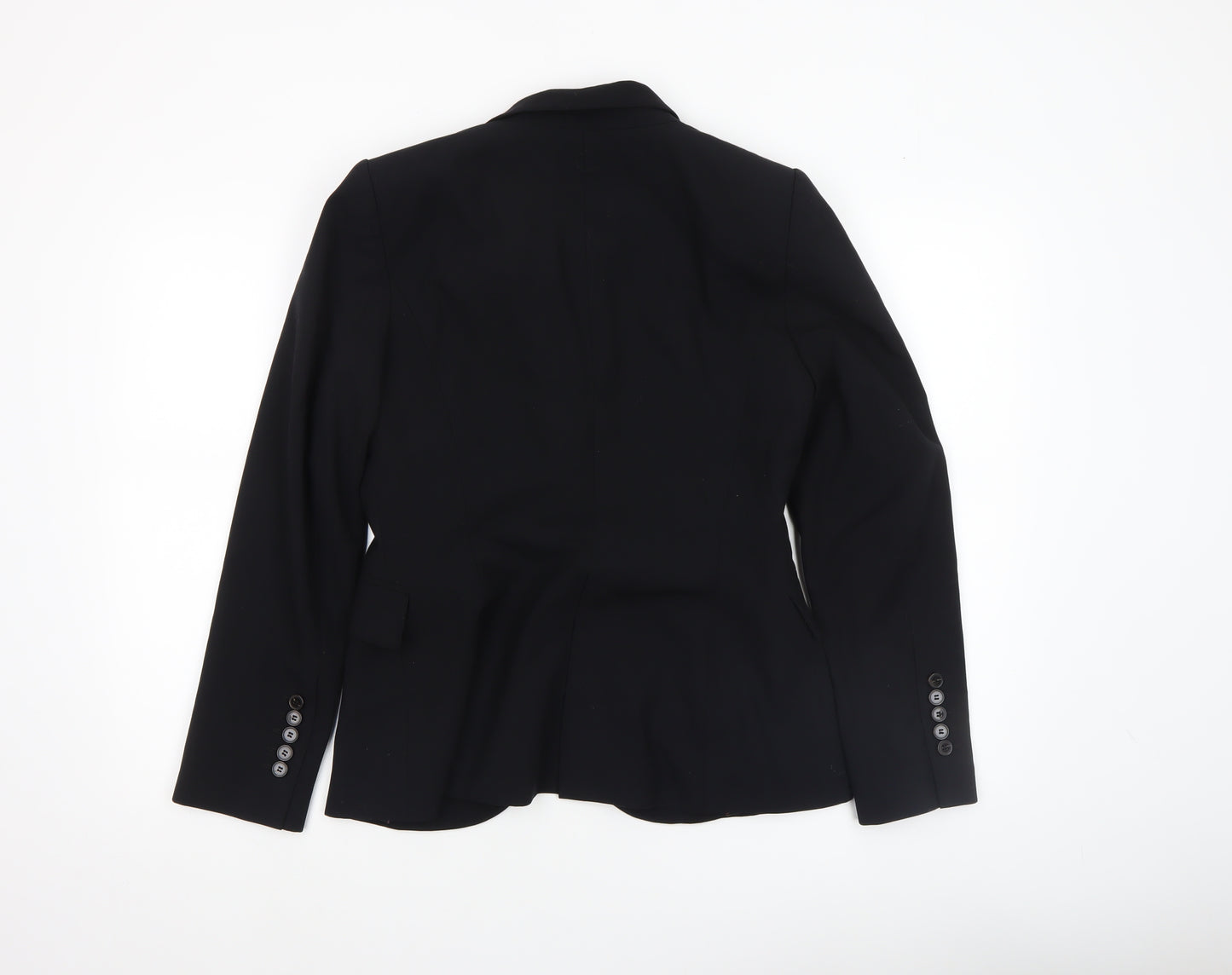 Zara Woman Black Slim Fit Single-Breasted Blazer Size 10