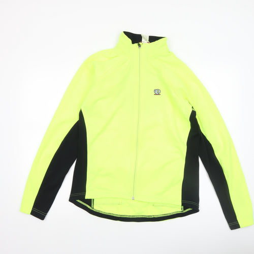 Pearl Izumi Men's Yellow Black Large Cycling Track Jacket