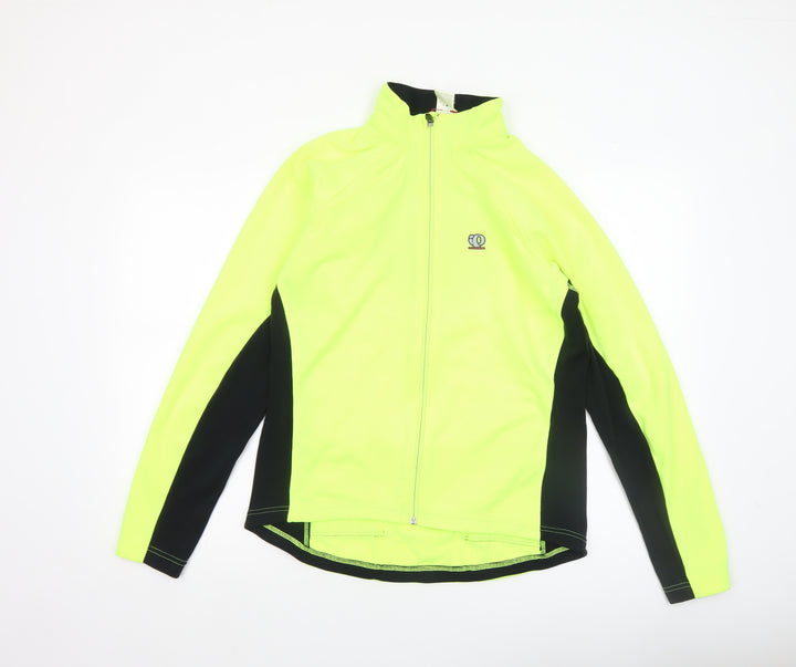 Pearl Izumi Men's Yellow Black Large Cycling Track Jacket