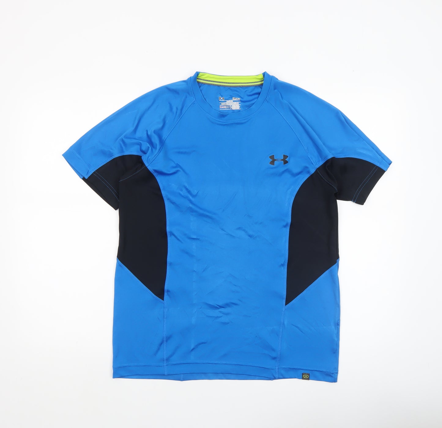Under Armour Men's Blue HeatGear Short Sleeve Regular Fit Sports T-Shirt Size S
