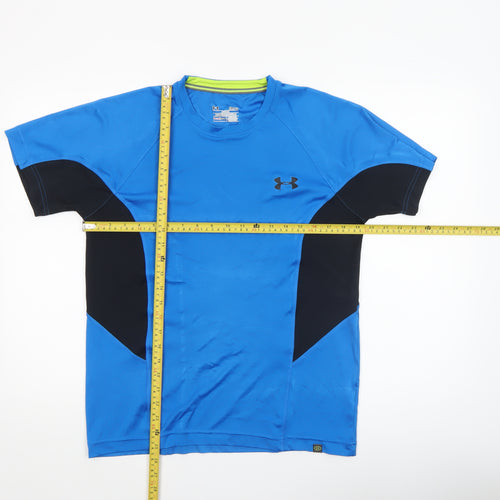 Under Armour Men's Blue HeatGear Short Sleeve Regular Fit Sports T-Shirt Size S