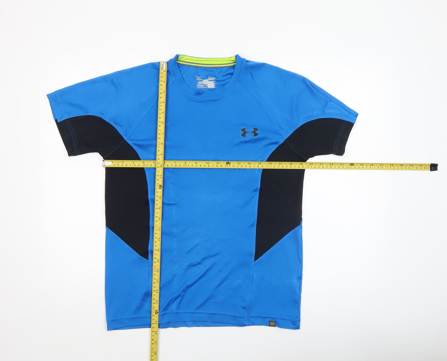 Under Armour Men's Blue HeatGear Short Sleeve Regular Fit Sports T-Shirt Size S