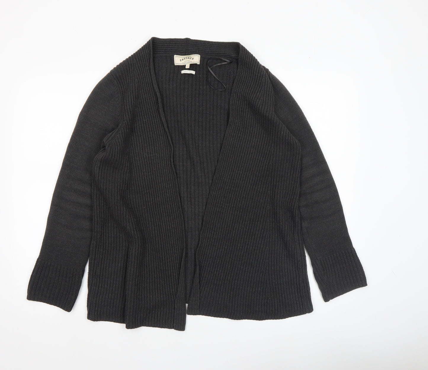 FatFace Women’s Black Acrylic Knit Open Cardigan UK 10