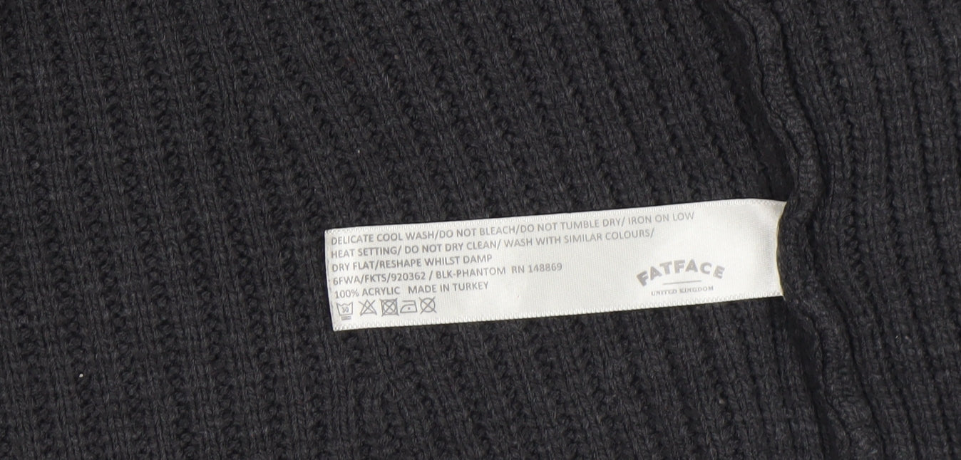 FatFace Women’s Black Acrylic Knit Open Cardigan UK 10