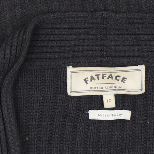 FatFace Women’s Black Acrylic Knit Open Cardigan UK 10