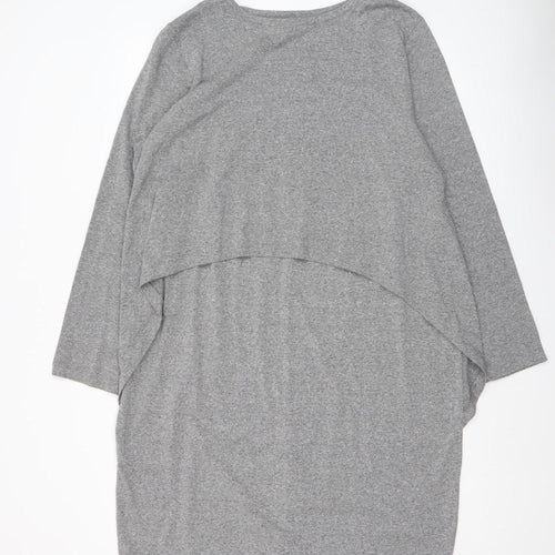 Blooming Marvellous Women’s Grey Maternity Shift Dress Size 20 Long Sleeve