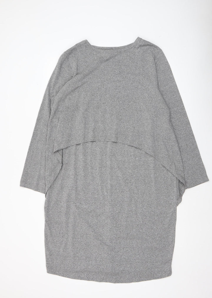 Blooming Marvellous Women’s Grey Maternity Shift Dress Size 20 Long Sleeve