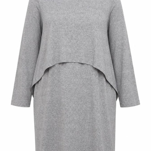 Blooming Marvellous Women’s Grey Maternity Shift Dress Size 20 Long Sleeve