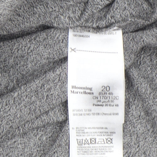 Blooming Marvellous Women’s Grey Maternity Shift Dress Size 20 Long Sleeve