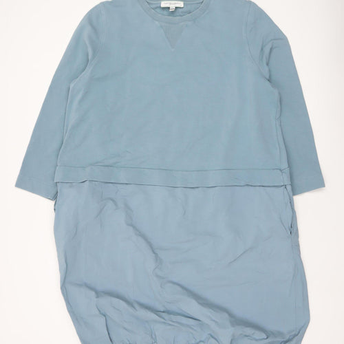 Carolyn Donnelly The Edit Women Blue XL Bubble Hem Casual Dress
