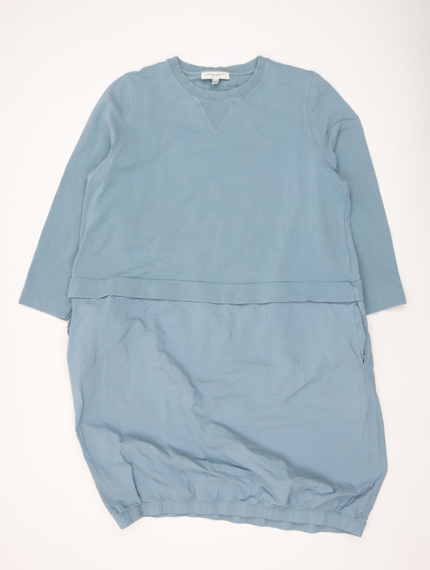 Carolyn Donnelly The Edit Women Blue XL Bubble Hem Casual Dress