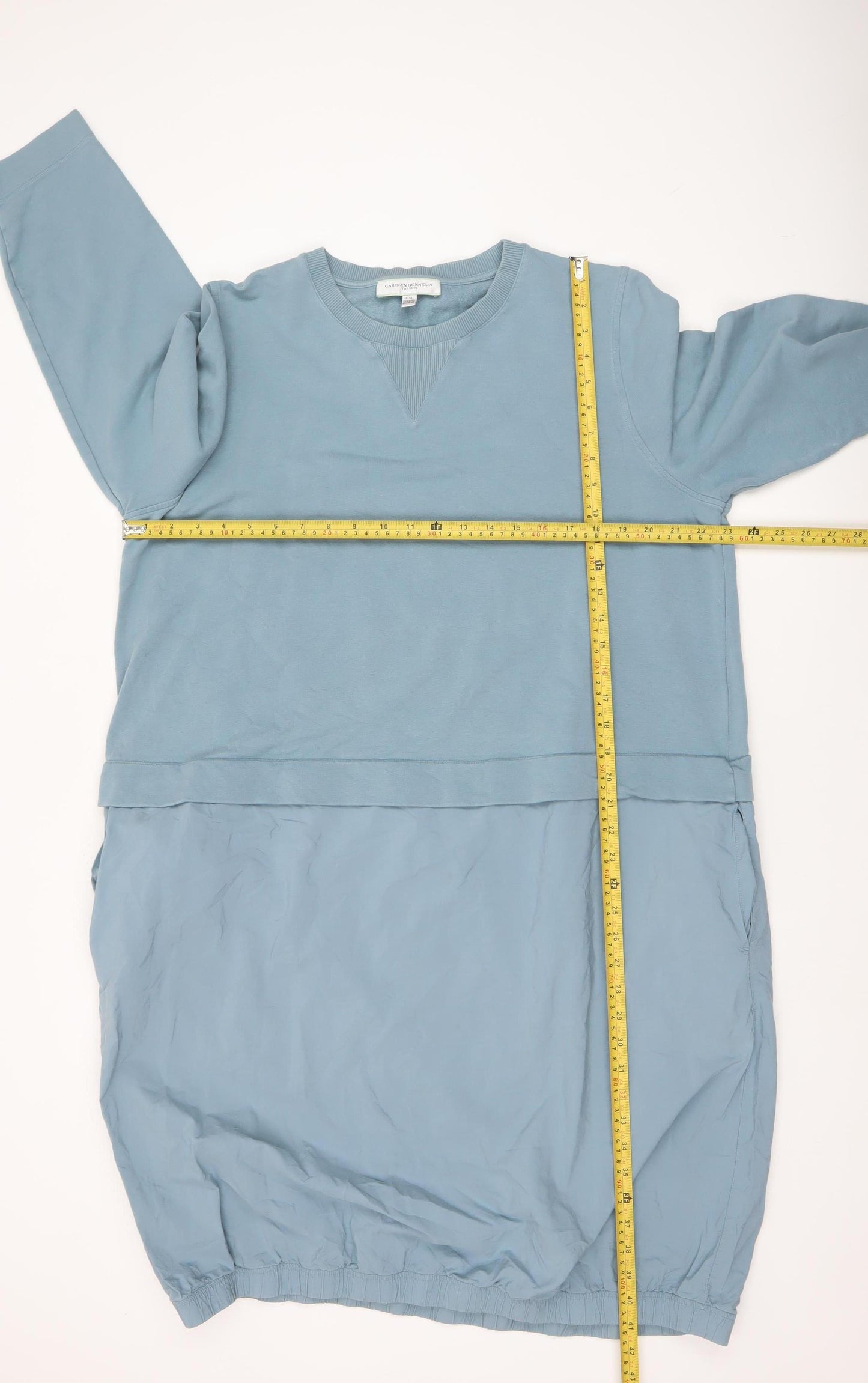 Carolyn Donnelly The Edit Women Blue XL Bubble Hem Casual Dress