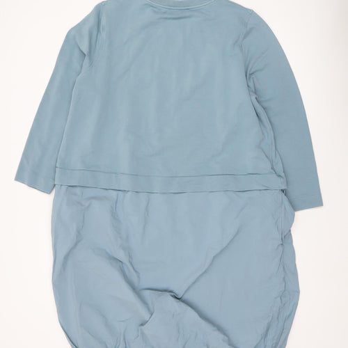 Carolyn Donnelly The Edit Women Blue XL Bubble Hem Casual Dress
