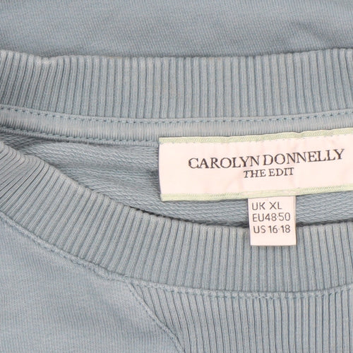 Carolyn Donnelly The Edit Women Blue XL Bubble Hem Casual Dress
