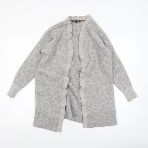 Tommy Hilfiger Women's Grey Wool Blend Open Knit Cardigan XS