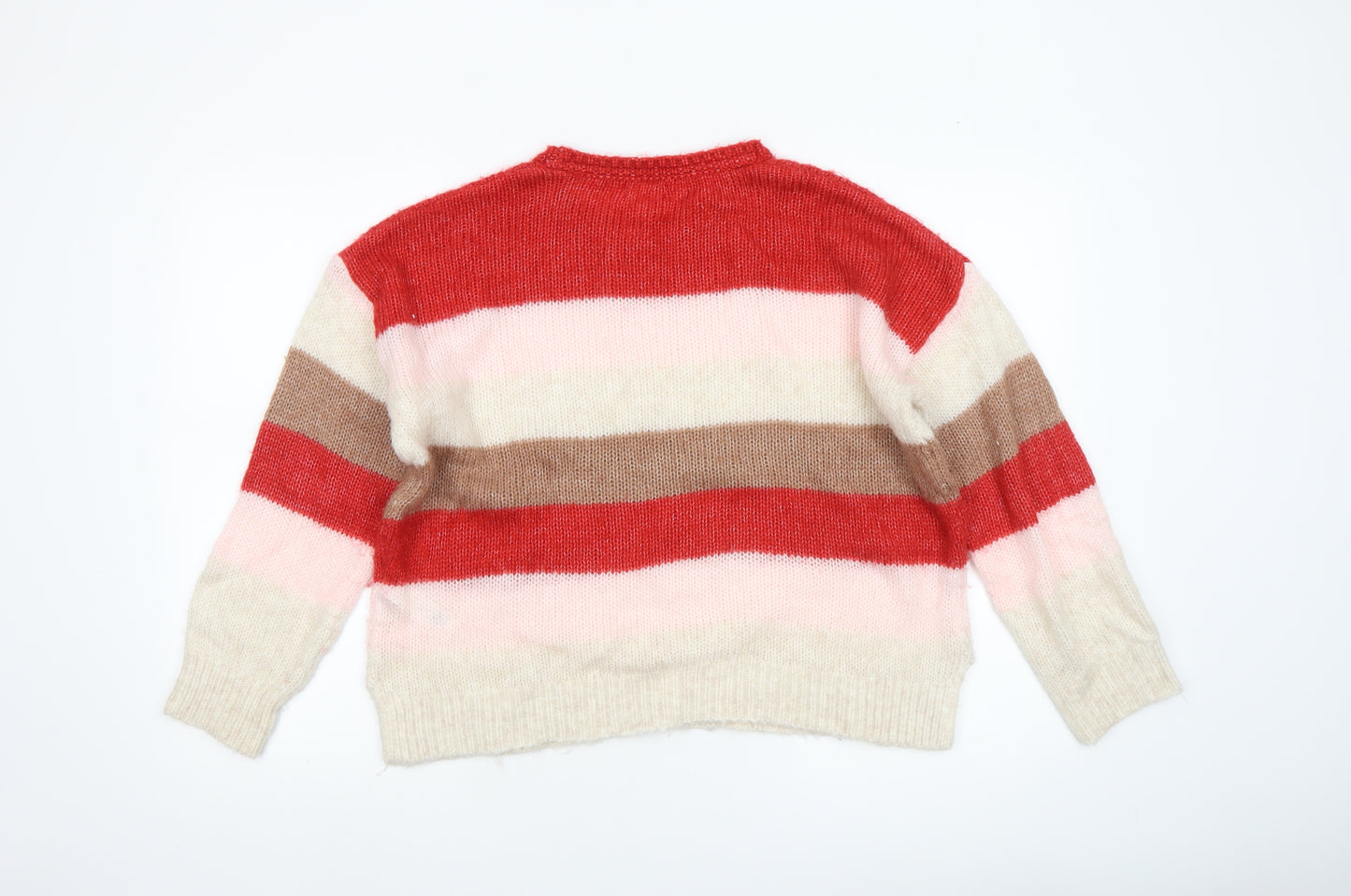 Fat Face Women's Multicoloured Striped Knit Jumper Size 14