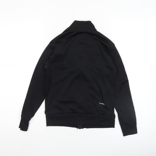 Adidas Boys Black Track Jacket 10-11 Years Full Zip Colourblock Activewear