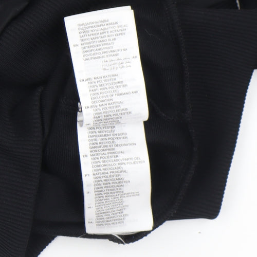 Adidas Boys Black Track Jacket 10-11 Years Full Zip Colourblock Activewear