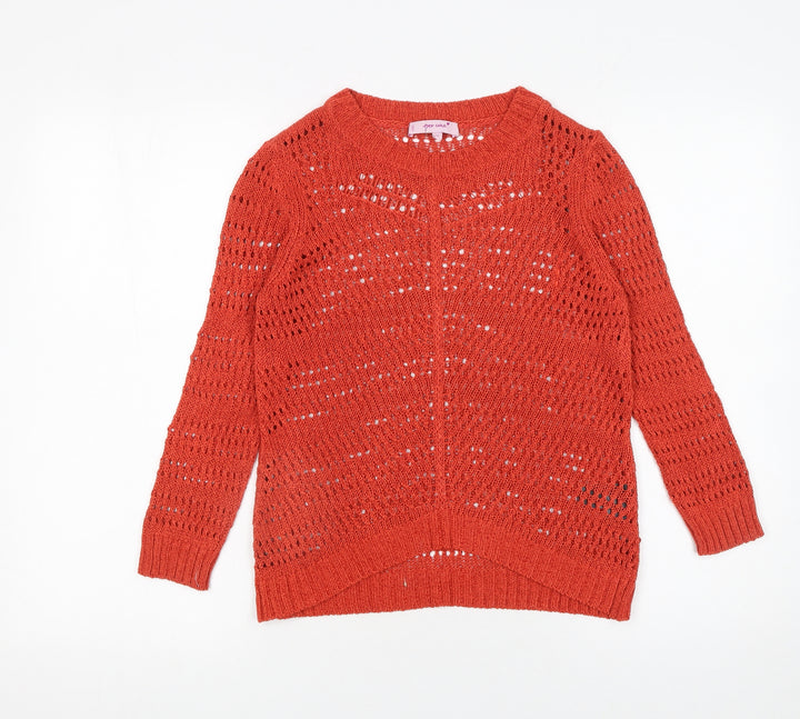 Marks and Spencer Per Una Red Open Knit Women's Size 10 Jumper