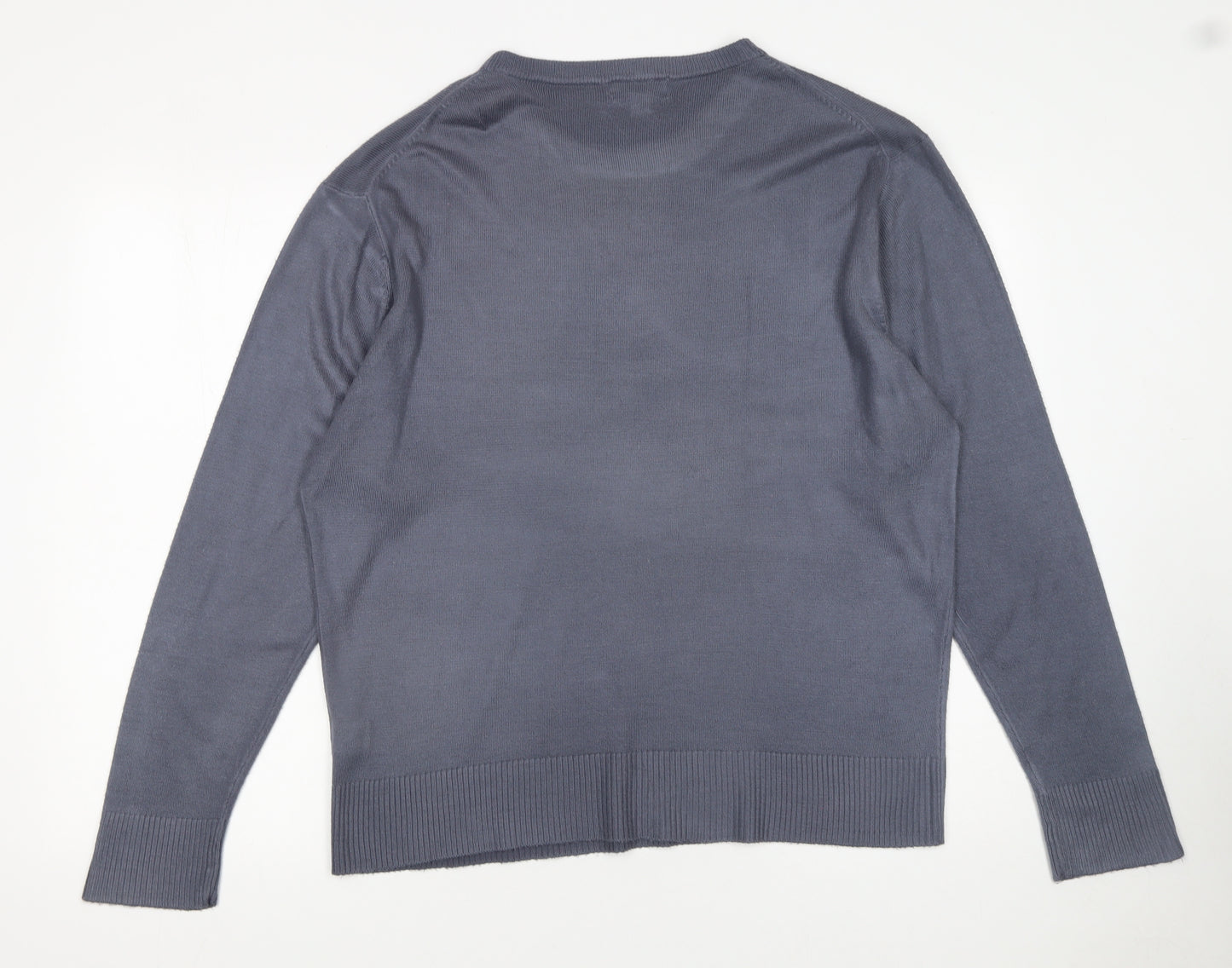 Le Shark Men's Grey L Pullover Crew Neck Acrylic Jumper