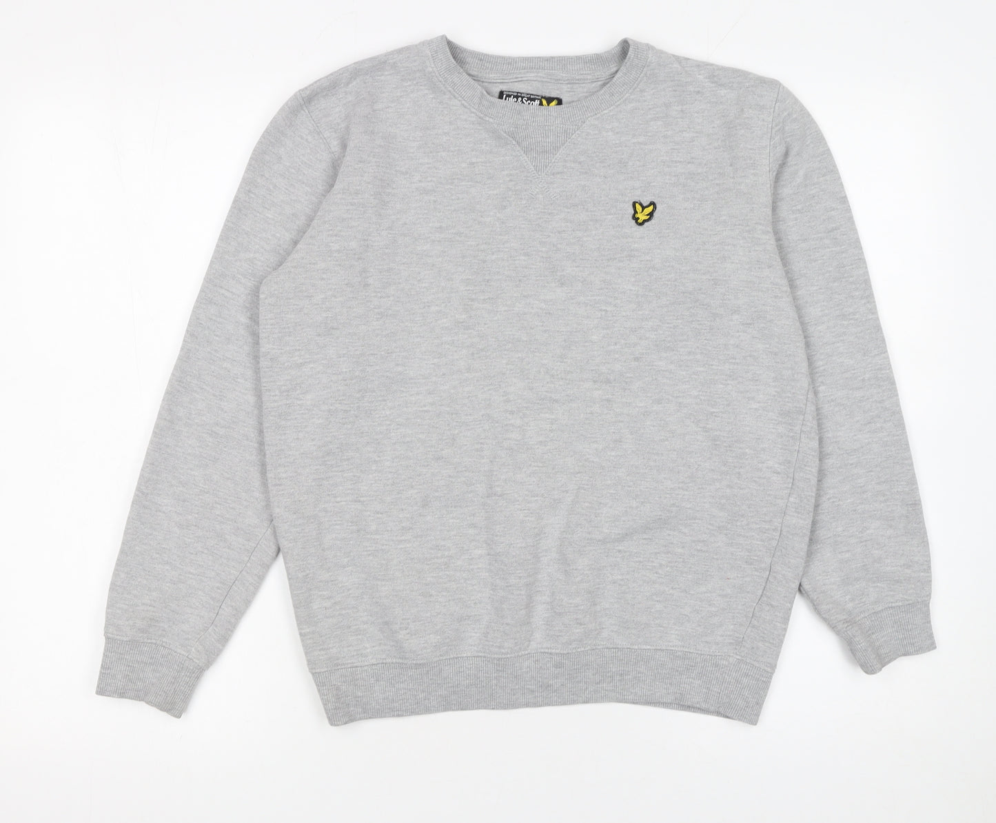 Lyle & Scott Boys Grey Crew Neck Pullover Sweatshirt 14-15 Years