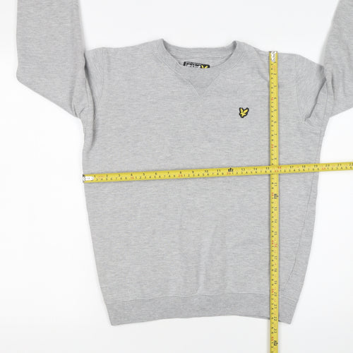 Lyle & Scott Boys Grey Crew Neck Pullover Sweatshirt 14-15 Years