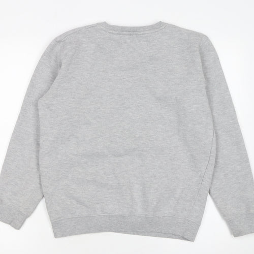 Lyle & Scott Boys Grey Crew Neck Pullover Sweatshirt 14-15 Years