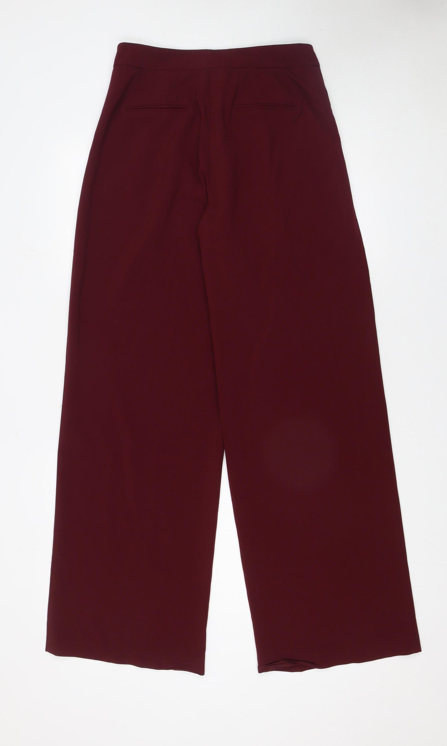 Forever 21 Women’s Red Wide-Leg Trousers Size 8 Polyester Blend
