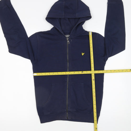 Lyle & Scott Boys Blue Full Zip Hoodie 12-13 Years Cotton Blend