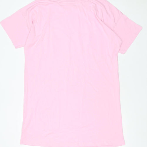 Barbie Womens Pink Cotton Short Sleeve Nightshirt UK 12-14