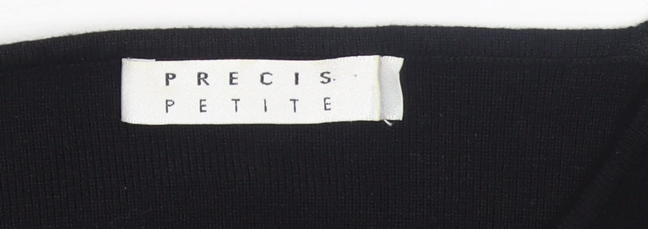 Precis Petite Women's Black Striped Knit Sleeveless Tank Top M