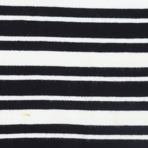 Precis Petite Women's Black Striped Knit Sleeveless Tank Top M
