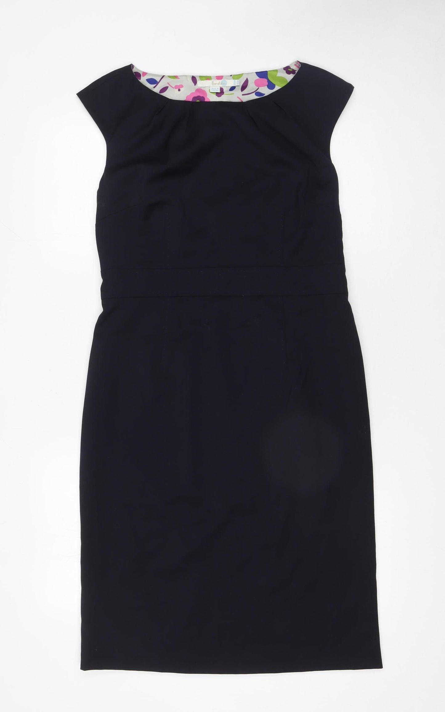 Boden Women’s Navy Wool Sheath Dress Size 12 Classic Workwear