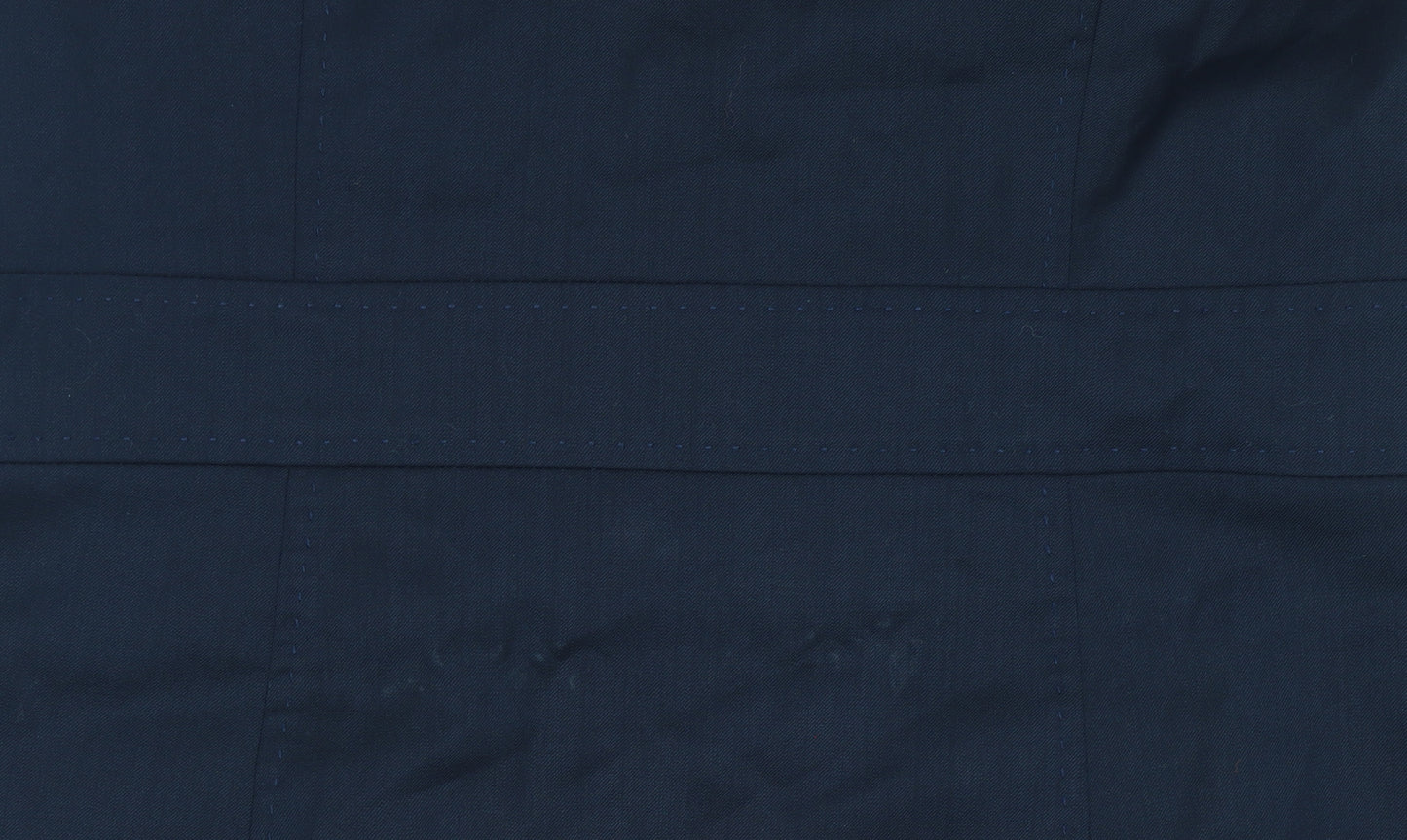 Boden Women’s Navy Wool Sheath Dress Size 12 Classic Workwear