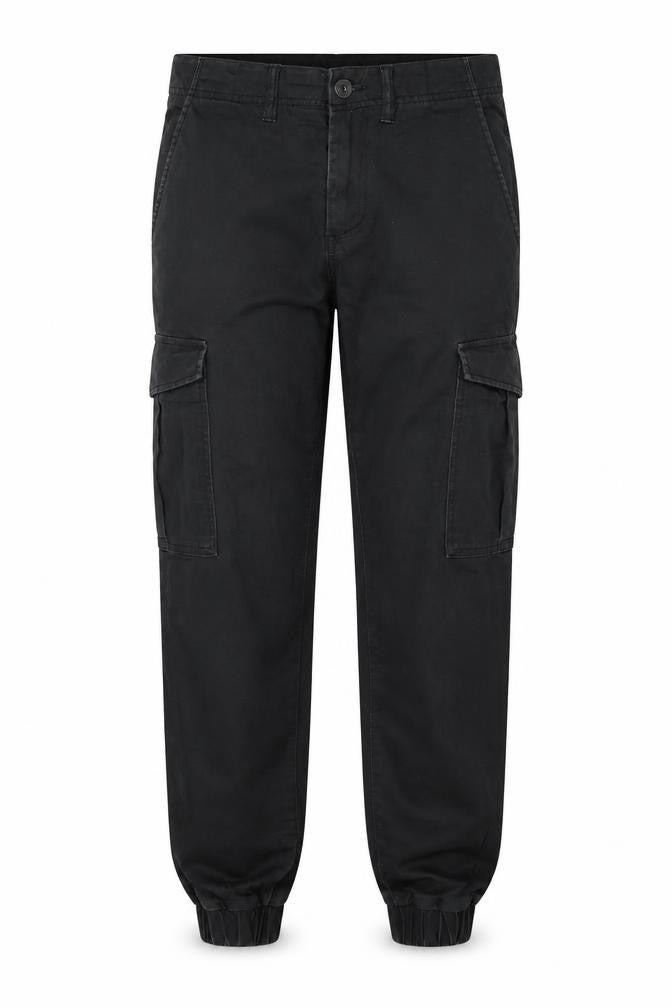 Jack & Jones Men's Black Slim Cargo Trousers 32W 34L Cotton Blend