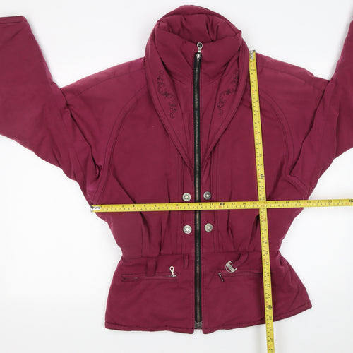 Nils Womens Purple Ski Jacket Size 12 Winter Softshell Coat