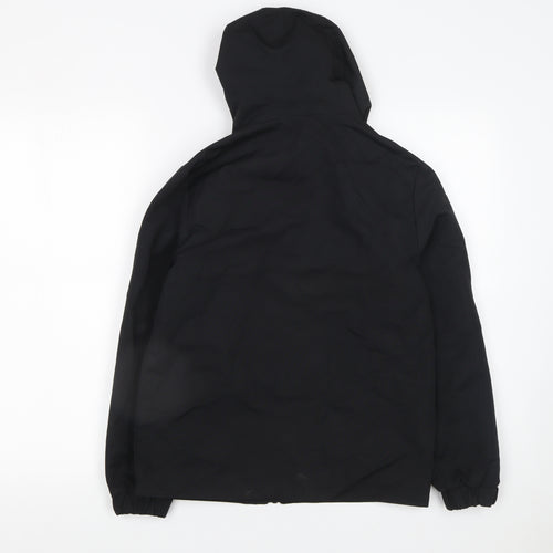 Threadboys Boys Black Hooded Rain Coat Jacket 11-12 Years Water Resistant