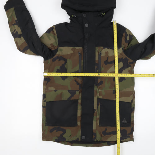 Next Boys Multicoloured Camouflage Hooded Puffer Jacket 11 Years