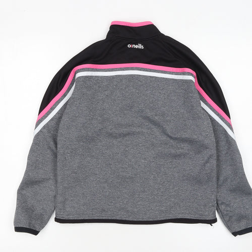 O'Neills Girls Grey LGFA 1/4 Zip Pullover Sweatshirt 10-11 Years
