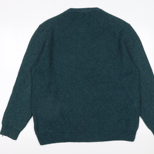 Marks and Spencer Men’s Green 2XL Crew Neck Knit Jumper