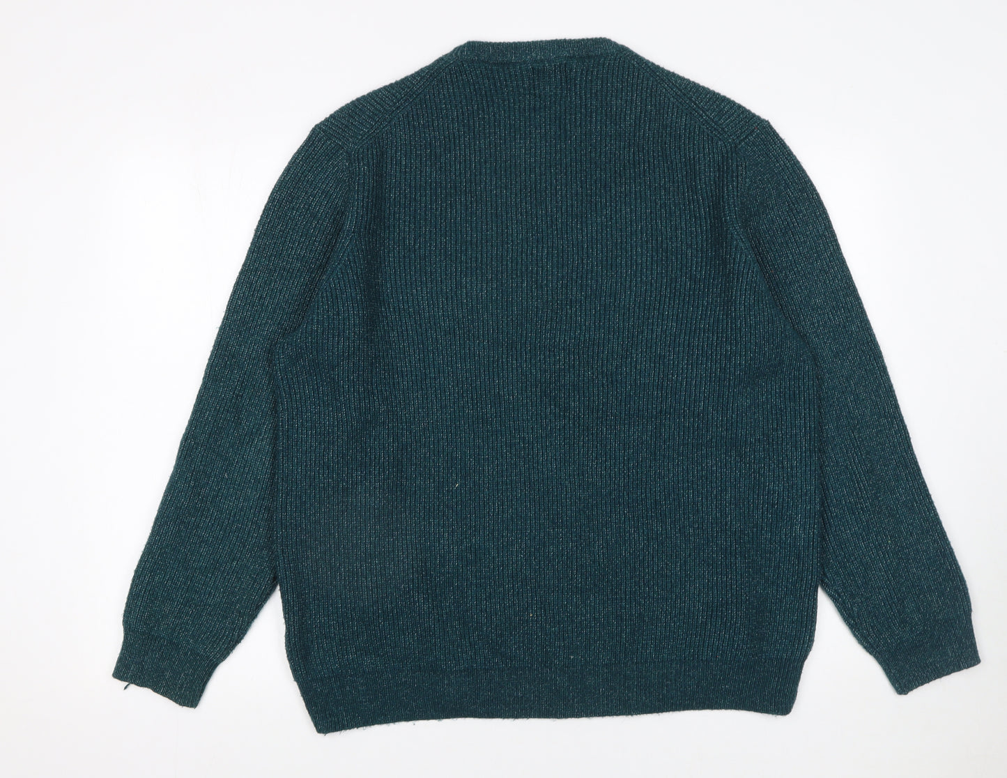 Marks and Spencer Men’s Green 2XL Crew Neck Knit Jumper