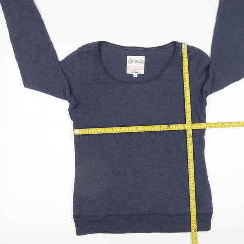 Fat Face Womens Navy Blue Pullover Sweatshirt Size 6 Cotton Blend
