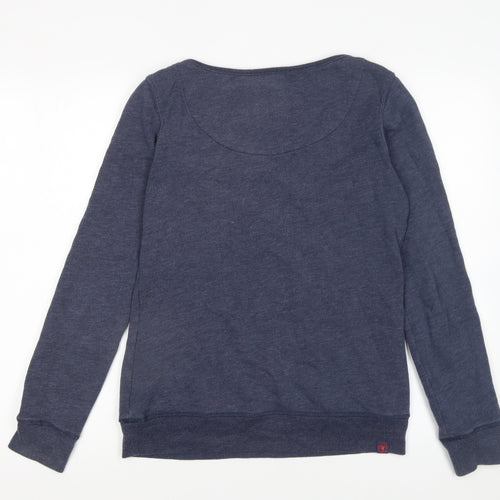 Fat Face Womens Navy Blue Pullover Sweatshirt Size 6 Cotton Blend