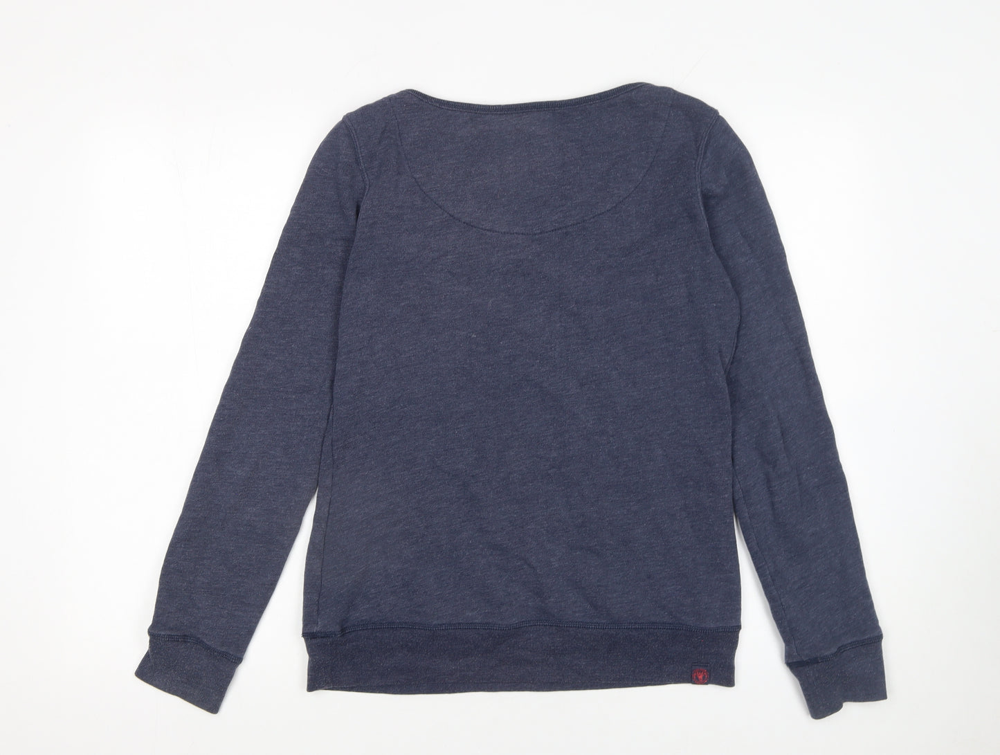 Fat Face Womens Navy Blue Pullover Sweatshirt Size 6 Cotton Blend
