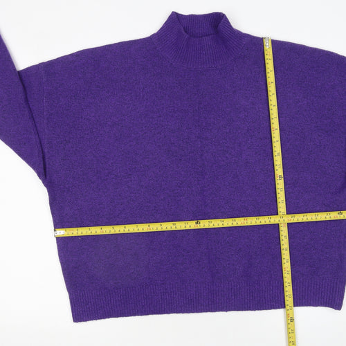 Primark Women’s Purple Mock Neck Pullover Jumper 2XL