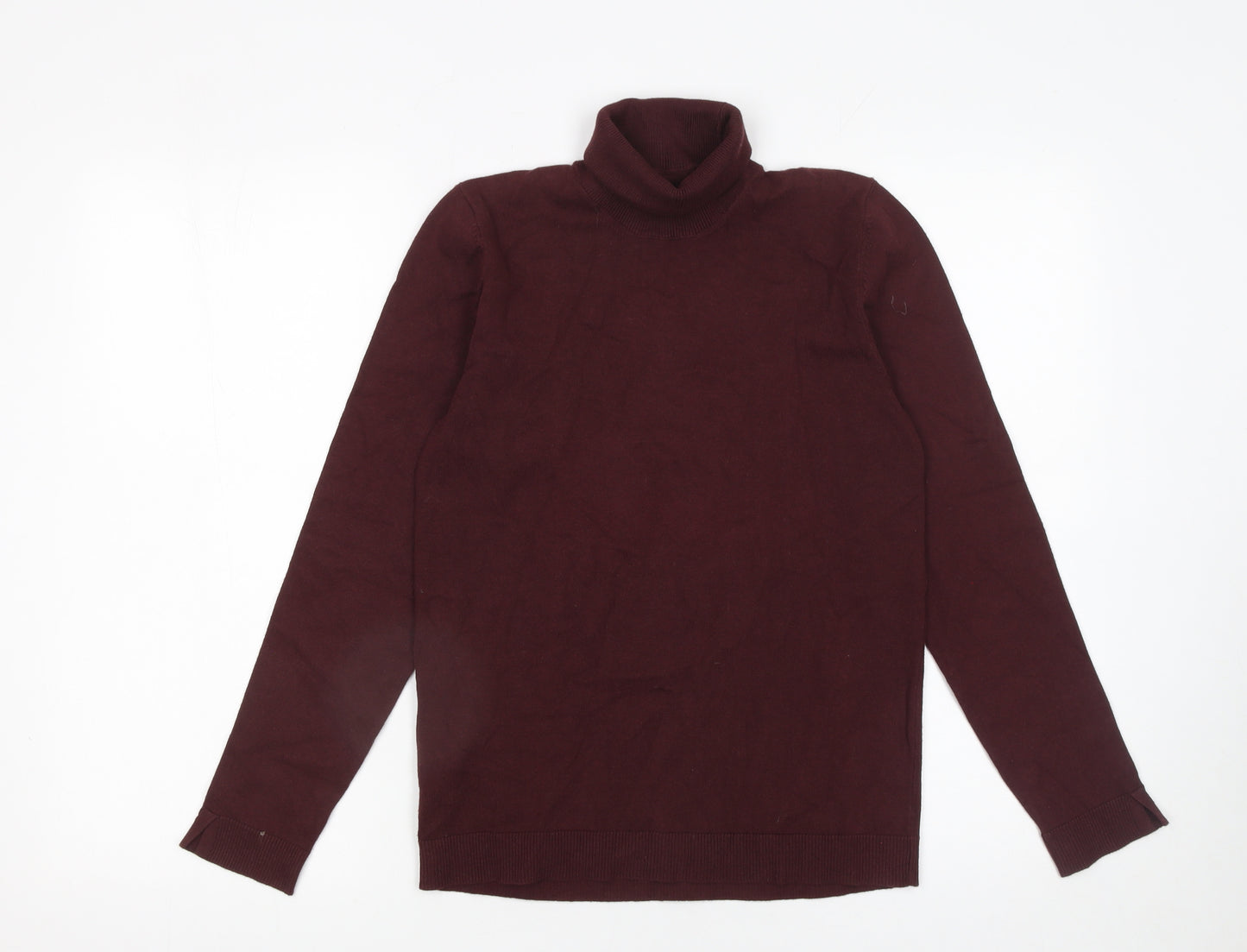 MNG Girls Burgundy Roll Neck Cotton Blend Jumper 13-14 Years