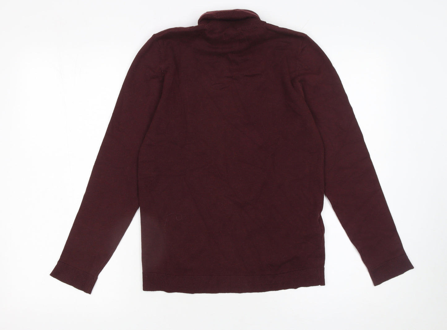 MNG Girls Burgundy Roll Neck Cotton Blend Jumper 13-14 Years