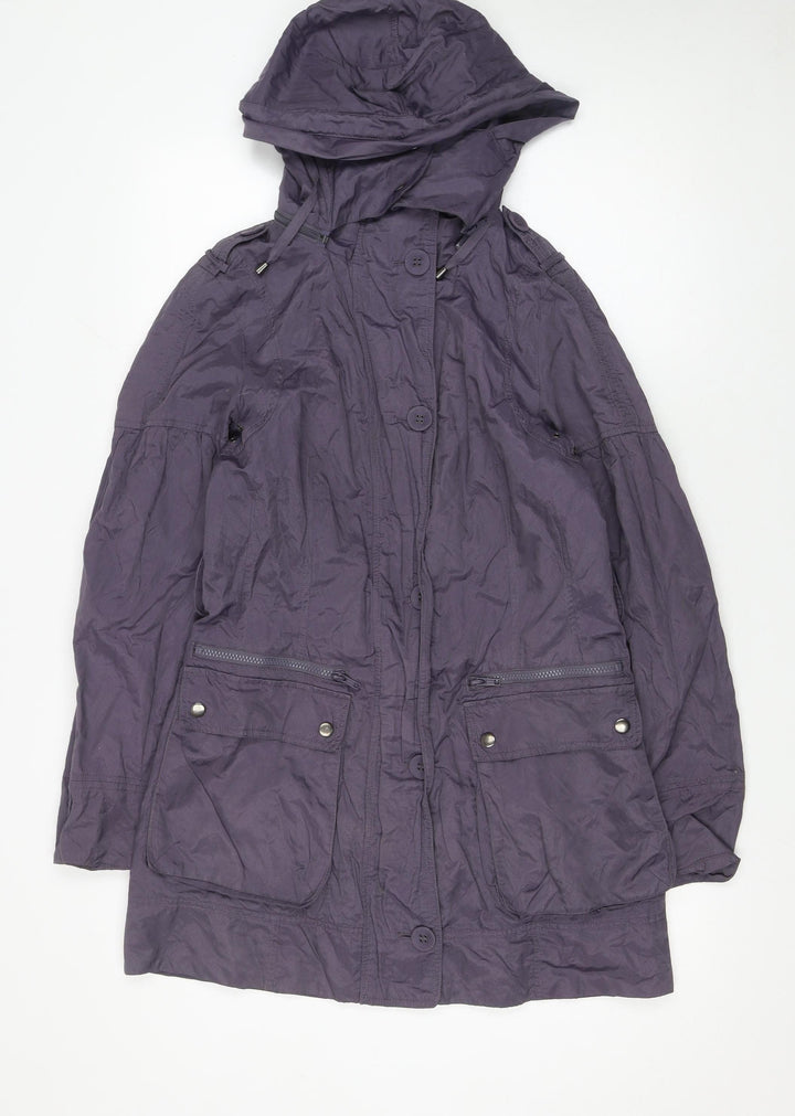 Marks and Spencer Women’s Purple Hooded Parka Coat Size S