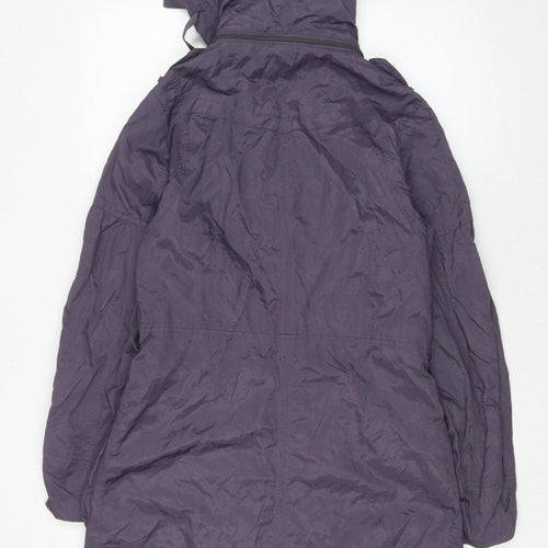 Marks and Spencer Women’s Purple Hooded Parka Coat Size S